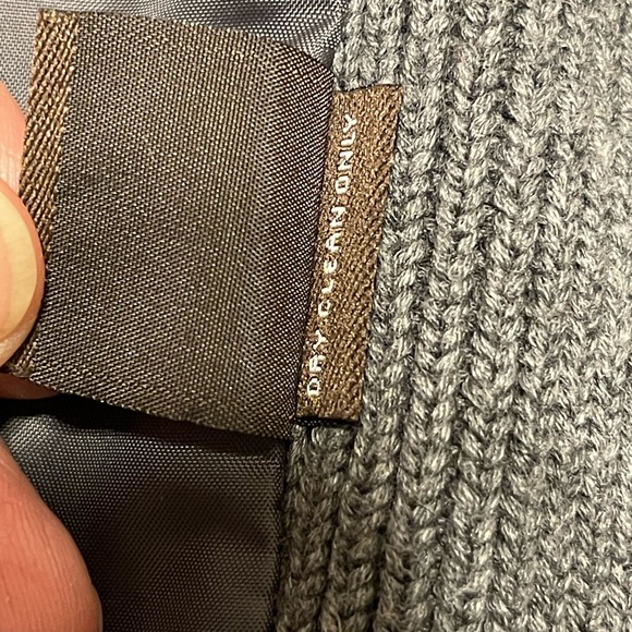 J McLaughlin Quilted Sweater Jacket Women S black/gray pockets full zip office - Picture 6 of 10